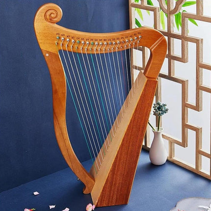 19 String Lyre Harp Professional Acoustic for Beginners Home Music Practice