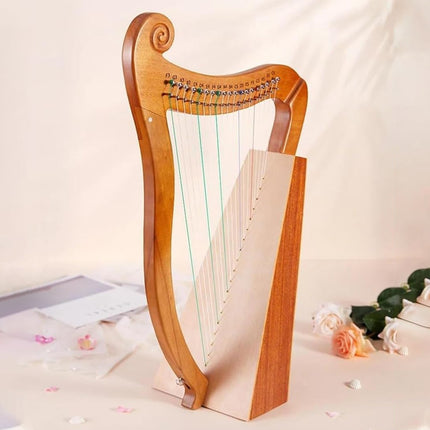 19 String Lyre Harp Professional Acoustic for Beginners Home Music Practice