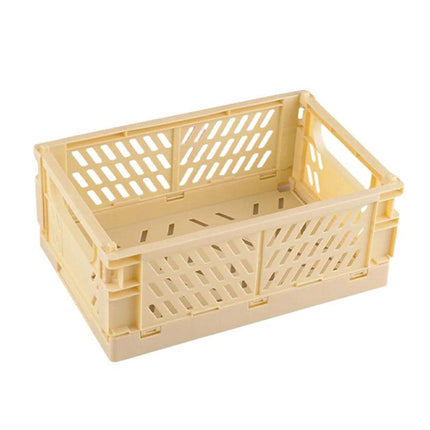 4PCS Collapsible Plastic Storage Box Desktop Organizer Basket Storage Container