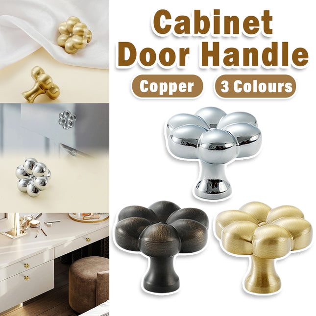 Brass Cabinet Handle Bucolic Style Creative Pull for Wardrobe Drawer Cupboard
