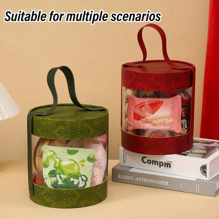 Portable Transparent Hug Bucket Dessert Cookie Boxes 10pcs Gift Candy Storage