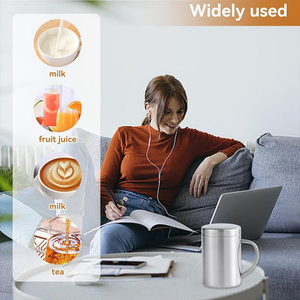 400ml Thickened Double Layer Insulated Stainless Steel Cup Portable Durable