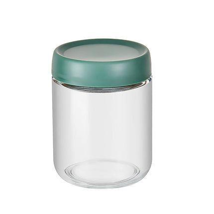 6PCS Glass Storage Can with Lids 16Oz Clear Leak-Proof for Kitchen Pantry Use