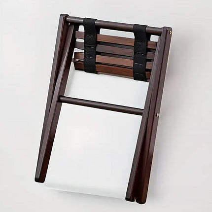 Foldable Bamboo Wooden Stool Small Portable Camping Fishing Seat Outdoor Bench