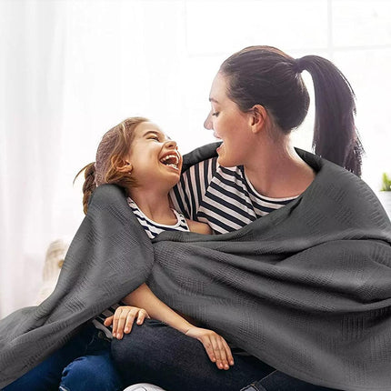 Knitted Blanket Warm Sofa Throw Soft Cozy Blanket Comfortable Home Decor Piece