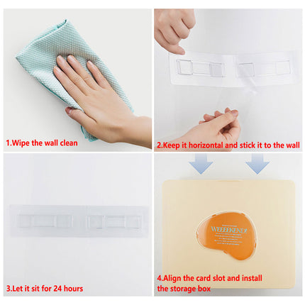 Wall Mounted Storage Box Narrow Gap Organizer Hanging Shelf Container Bathroom