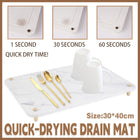 Diatom Mud Water Draining Pad Kitchen Faucet Washbasin Water Absorbing Mat