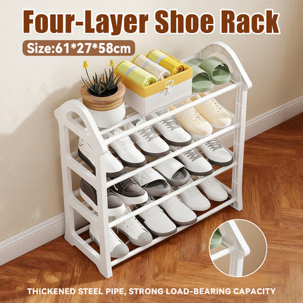 4 Tier Tree Shoe Rack Space Saving Organizer Stand for Entryway Hallway Storage