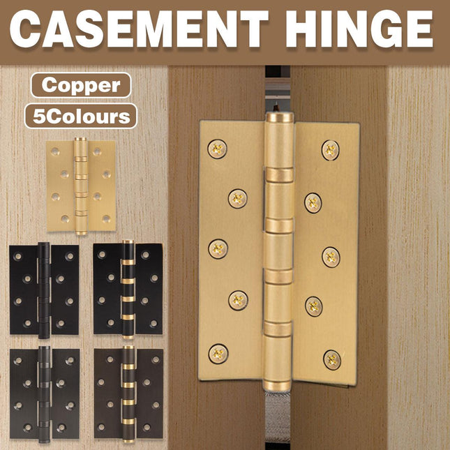 Flat Door Hinge 4 Inch Silent Bearing Hinge Stainless Steel Hardware for Cabinet