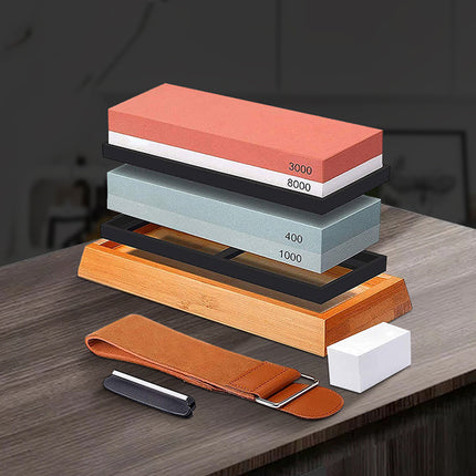 Household Sharpening Stone Kitchen Knife Oilstone Coarse Fine Grind Whetstone