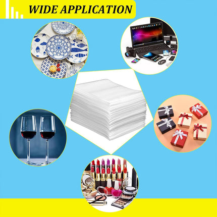 100pcs Pearl Cotton Foam Bag Shockproof Packaging for Fragile Items Protection