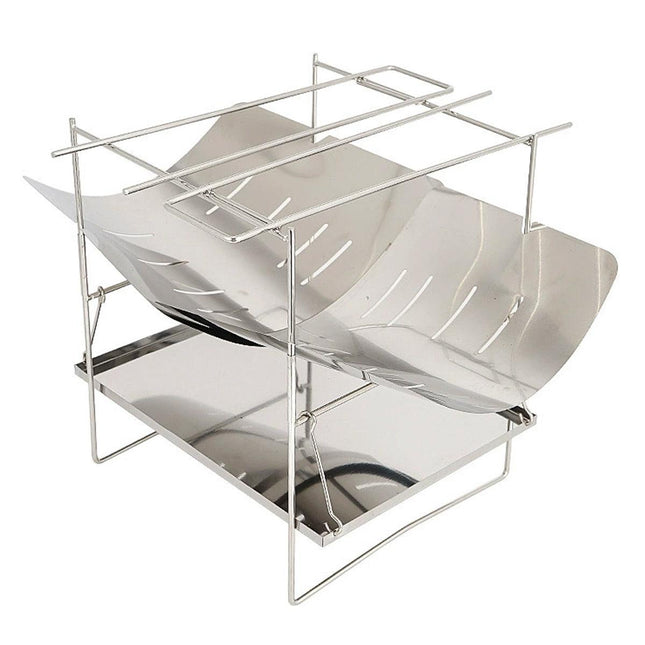 Outdoor Portable Camping Bench Grill Ultra Light Detachable Fire Burning Stove