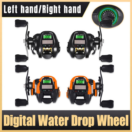 Digital Teardrop Fishing Reel Long Casting Freshwater Sea Boat Beach Raft