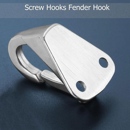 3PCS Stainless Steel Spring Hooks Heavy Duty Clip Hook for Boat Coat Hanger Use
