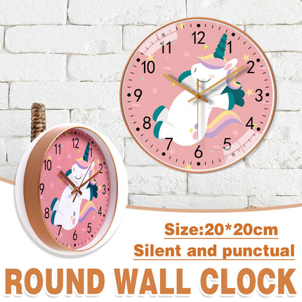 Wall Clock 8 Inch 20CM Silent Quartz Round Clock For Living Room Bedroom Decor