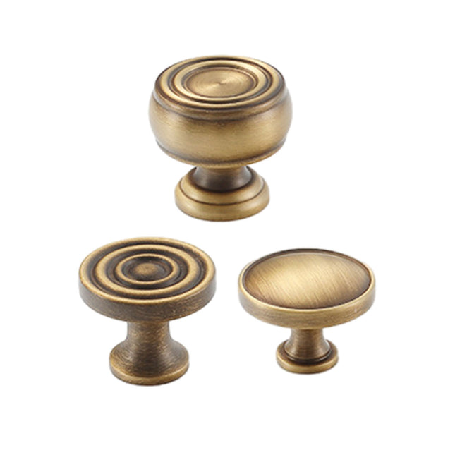Copper Cabinet Handle Simple Retro Wardrobe Drawer Pull for Cabinet Furniture