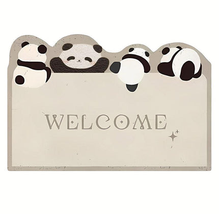 Cartoon Non Slip Household Silk Circle Floor Mat Durable Entryway Rug Can Be Cut
