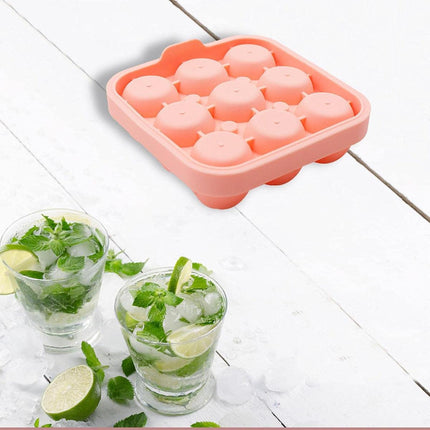 Rose Silicone Ice Ball Mould Box Ice Compartment Tray for Home Bar Drink Making