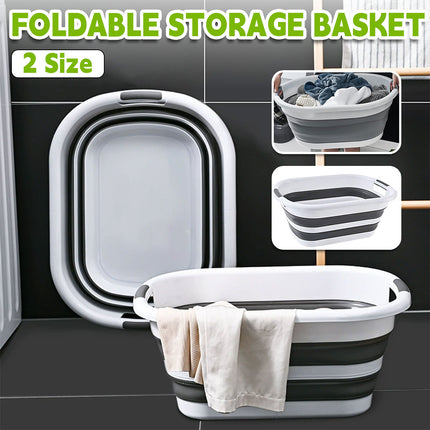 Foldable Laundry Basket Collapsible Washing Clothes Bin with Handles for Home