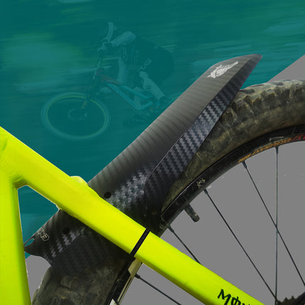 Mountain Bike Mudguard PP5 Carbon Weave Front Rear Wheel 15.6 x 27.2cm