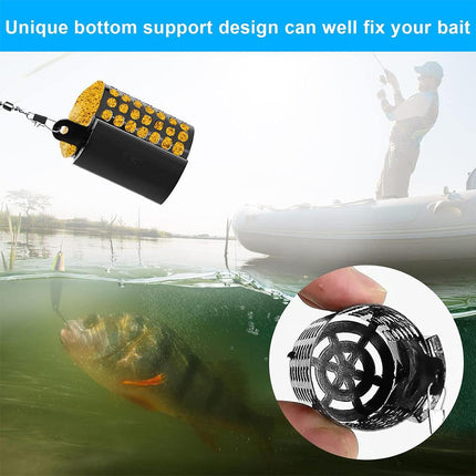 3pcs Bait Cage Attachment Tool Fishing Nesting Device for Outdoor Angling Use