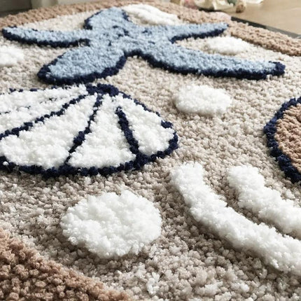 Starfish Shell Non Slip Carpet Mat Home Entryway Floor Rug Bathroom Door Mat