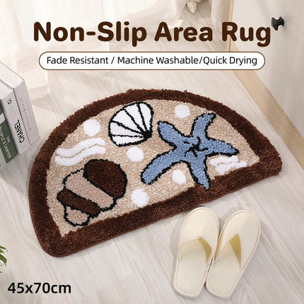 Starfish Shell Non Slip Carpet Mat Home Entryway Floor Rug Bathroom Door Mat