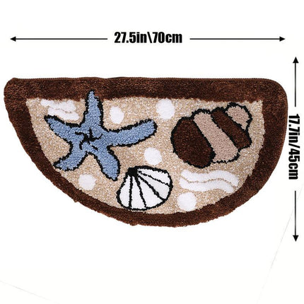 Starfish Shell Non Slip Carpet Mat Home Entryway Floor Rug Bathroom Door Mat