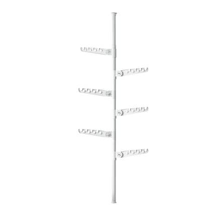 Adjustable Height 1.1-3.1m Standing Clothes Rack Stable Space Saving Daily Use