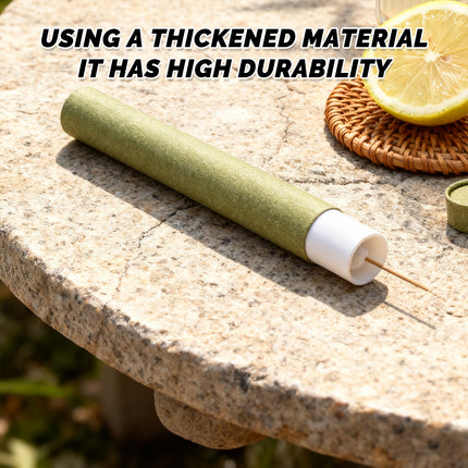 10PCS Incense Paper Tubes 200g Capacity 2 Colours Durable Thickness Material