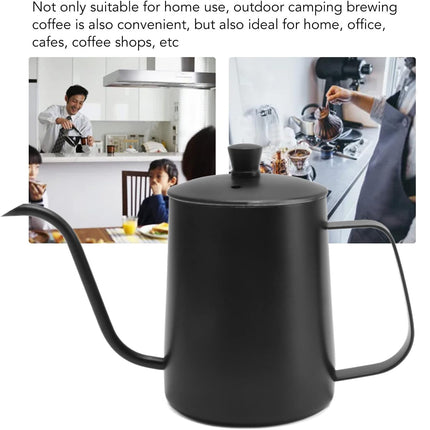 Hand Drip Coffee Pot Stainless Steel Fine Spout Hanging Ear Filter Cup Kettle