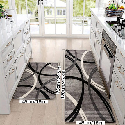 2pcs Long Kitchen Floor Mats Dirty Resistant Non Slip Home Floor Mats Durable