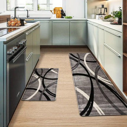 2pcs Long Kitchen Floor Mats Dirty Resistant Non Slip Home Floor Mats Durable