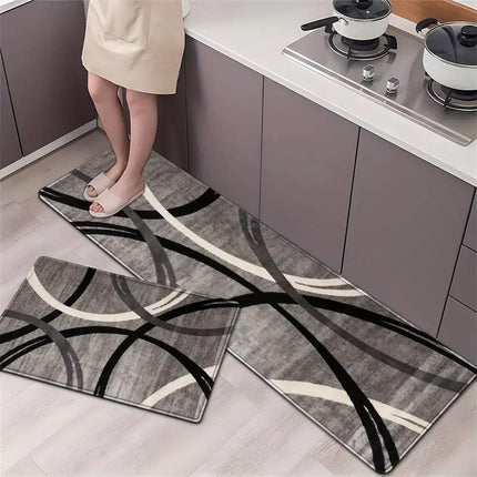 2pcs Long Kitchen Floor Mats Dirty Resistant Non Slip Home Floor Mats Durable