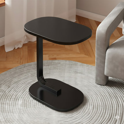 C-Shape Bedside End Table Nightstand Space Saving for Living Room Bedroom Use