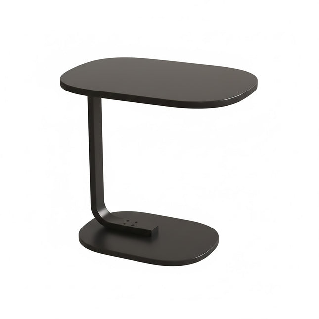 C-Shape Bedside End Table Nightstand Space Saving for Living Room Bedroom Use