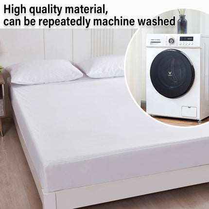 Waterproof Mattress Cover Protector Fitted Bed Top Sheet for Double or Queen