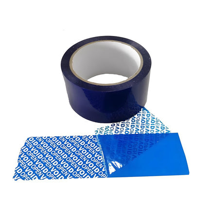 Blue VOID Tamper Evident Sealing Tape for Cartons Documents and Parcels