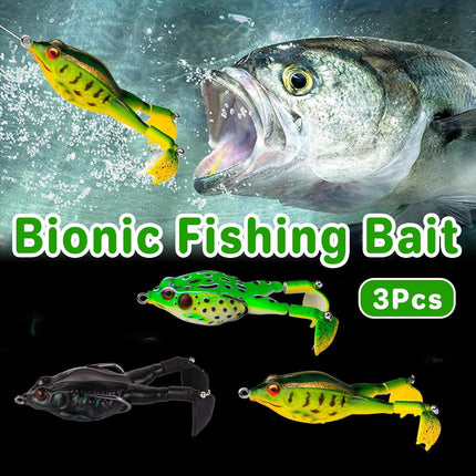 3pcs Spinning Twin Legged Soft Bait Bionic Lure for Fishing Catching Fish