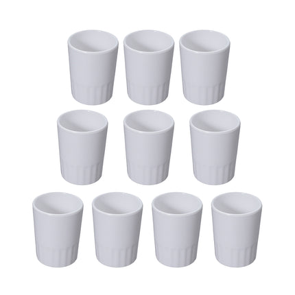 10PCS Shatterproof Coffee Tumbler Mug Insulated Melamine Cup for Home Outdoor
