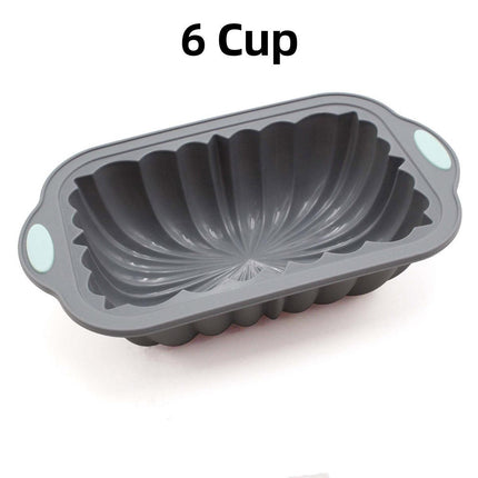 Silicone Cake Pan Rectangular Flower Baking Pan Nonstick Baking Tools for Cake