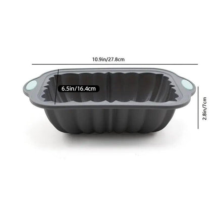 Silicone Cake Pan Rectangular Flower Baking Pan Nonstick Baking Tools for Cake