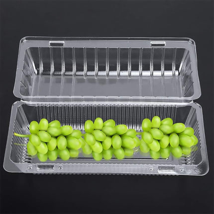 100PCS Disposable Cake Fruit Pastry Takeaway Packaging Box Transparent FoodGrade