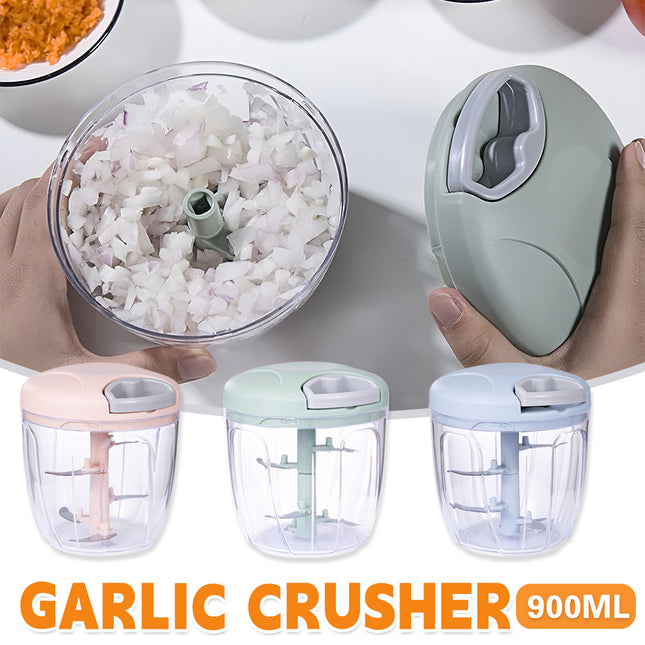 900ml Manual Meat Mincer Garlic Chopper Rotate Garlic Press Crusher Meat Grinder