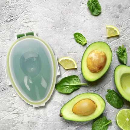 2pcs Kitchen Avocado Storage Box with Clear Lid Avocado Cooler Freshness Keeper