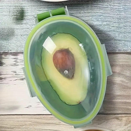 2pcs Kitchen Avocado Storage Box with Clear Lid Avocado Cooler Freshness Keeper