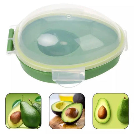 2pcs Kitchen Avocado Storage Box with Clear Lid Avocado Cooler Freshness Keeper