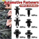 190PCS Plastic Car Fastener 6 Sizes for Auto Body Fender Bumper Trim Accessories
