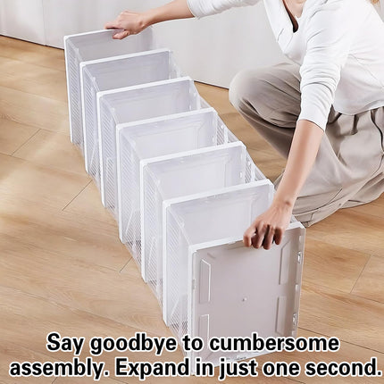 Home Foldable Shoe Box Dustproof Storage Thickened Movable Transparent Cabinet