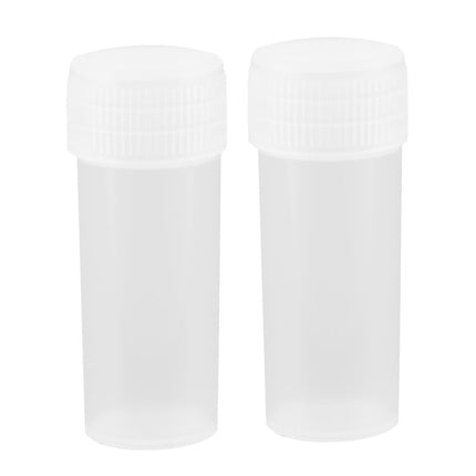 200PCS 5ml Plastic Sample Bottles Transparent with Lids Durable for Pills Seeds